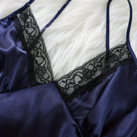 Womens Satin Nightgown Sheer Design Lightweight Pajamas And Loungewear