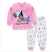 Children's clothing spring and autumn style Korean children's underwear set shoulder buckle cotton autumn clothes long pants