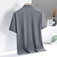 Lapel Half Sleeve Dad's Business Casual Clothes