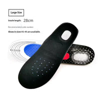 Arch-support Athletic Insoles With Sweat-absorbing Latex Air Cushioning