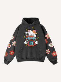 Fashion Casual Printed Polyester Sweater