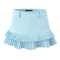 Women's Pleated Mini Skirt Stitching