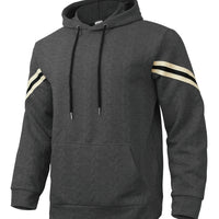 Jacquard-woven Thermal Outdoor Sports Trendy Hooded Hoodie For Men