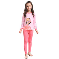 Children's long sleeve girls pajamas