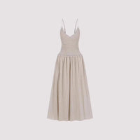 V-neck Slip Loose-fit Womens Dress