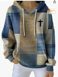 Stylish Casual Womens Hoodie With A Classic Plaid Design