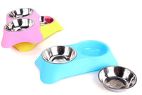 Sunscreen Silicone Pet Double Bowl Environmentally Friendly Non-toxic Silicone Non-slip Food Dog Bowl