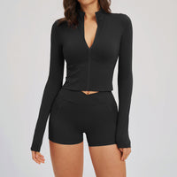 Spring Sports Suit Nude-feel Zip-up