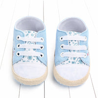 Spring and autumn casual elastic baby canvas shoes