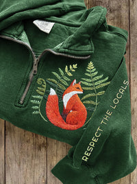 Lapel Half-zip Long-sleeve Casual Hoodie