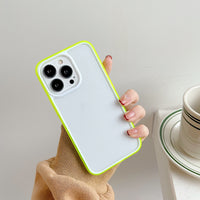 Simple Color Contrast Color Frame Mobile Phone Case