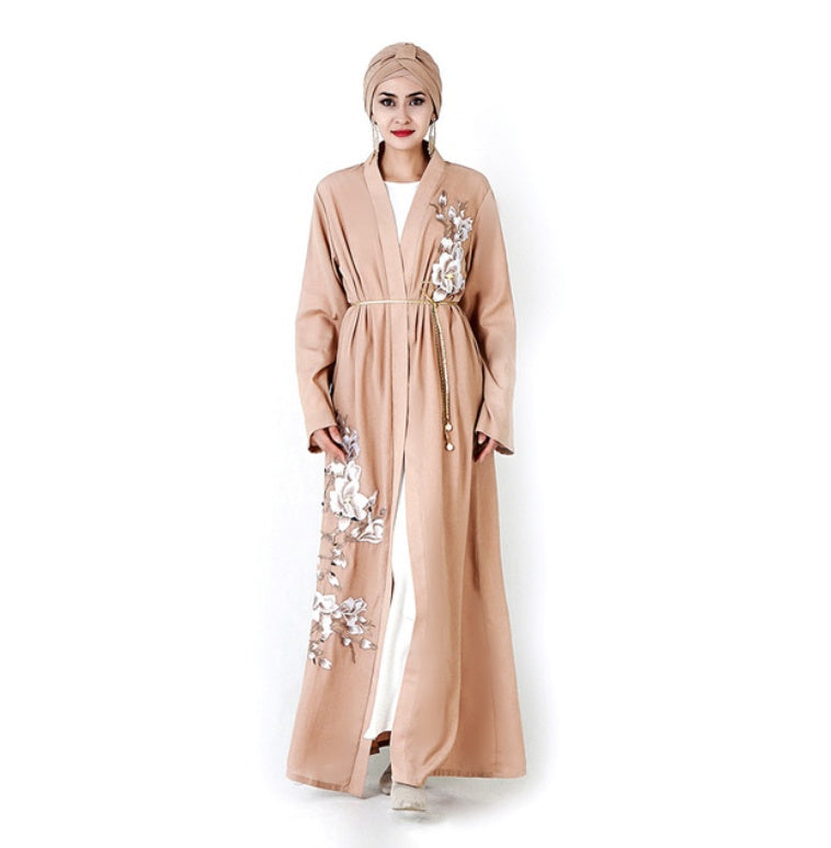 Embroidered Cardigan Dubai Dress