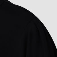 Black Oversized Collar Balloon Sleeve Shirt