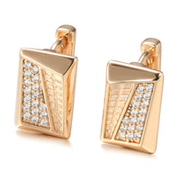 Fine Zircon Inlaid Earrings Women's European And American Fashion