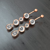 Creative round belly button ring