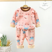 Children's velvet underwear set