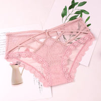 Non-marking Lace Feminine Breathable Strap Mid-Waist Girl Briefs