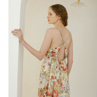 Women's open-back split nightdress