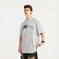 Loose Men's Clothing Small Turtleneck Crack Hand-painted Dirty Printed T-shirt