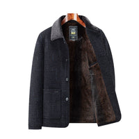 Fleece-lined Thickened Chenille Cotton-padded Coat Middle-aged And Elderly Cotton-padded Jacket Daddy Outfit Coat