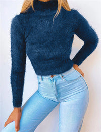 Candy Color Long Sleeve Turtleneck Sweater