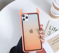 Rainbow devil horn phone case