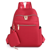Casual Backpack Women's Oxford Cloth Backpack Nylon Convenient Travel Backpack