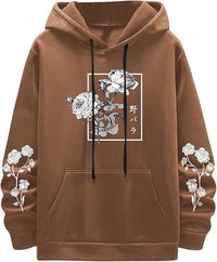 Fashion New Rose Print Casual Sweatshirt