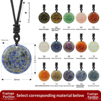 Seven Archangels Natural Crystal Pendant In BlackA Stylish, Fashion-Forward Design