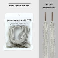 White Shoes Colorful Bandlet Shoelaces