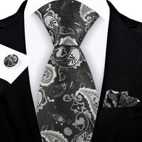 Jacquard-embroidered Cashew Flower Tie