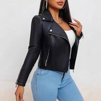 Rare High-end Black Leather Jacket