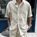 Old-money-style Linen Casual Suit For Men Summer Lightweight