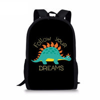 European And American Cartoon Dinosaur Schoolbag