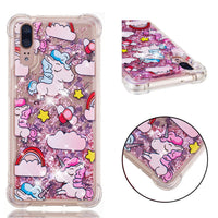 Transparent glitter quicksand TPU soft shell
