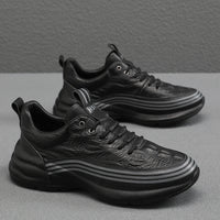 Men's Breathable Leather Sports Shoes