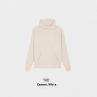 Autumn Winter Fleece-Lined Solid-Color Hoodie