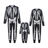 Halloween Parent Child Suit Printed Home Wear Pajamas One Piece Suit