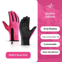 Thermal Windproof And Insulated Gloves For Skiing And Cycling