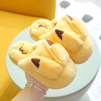Fashion Temperament Children's Indoor Slippers Cartoon Warm Floor Mopping Non-slip