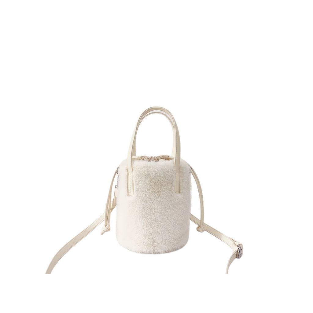 Mink-like Bucket Vintage Plush Hand Bag