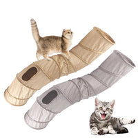 Cat Tunnel Collapsible S-Shape Peekaboo Cat Cave Play Tube Interactive Toy Pet Supplies For Indoor Cats Rabbit Puppy Guinea Pig