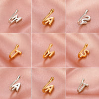Copper Inlaid Zircon Letter U-shaped Nose Clip Ring Piercing Jewelry