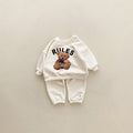 Children's Set Bear Thickening Print Two-piece Set