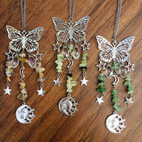 Butterfly Style Sun And Moon Accessories Crystal Ball Wind Chimes