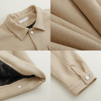 Men's Short Loose Suede Jacket