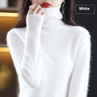 High Neck Inner Wear Loose Cashmere Knitted Bottoming Shirt