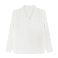 Draping Cuban Collar Loose Shirt All-match Texture