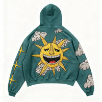 Fashion Casual Printed Polyester Sweater