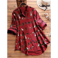 Spring New Cartoon Printed T-shirt Long